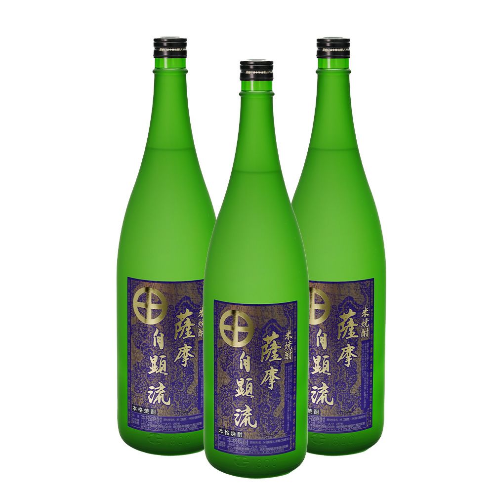 3本セット【米焼酎】薩摩自顕流 さつまじげんりゅう 1.8L | 焼酎ネット